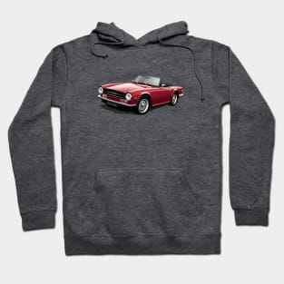 Triumph TR6 in maroon Hoodie